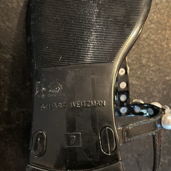 stuart wiseman pearl and crystal thongs - Picture 5 of 6